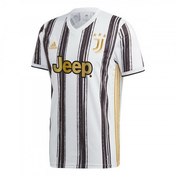 Tailandia Camiseta Juventus 1ª Kit 2020 2021 Blanco Negro
